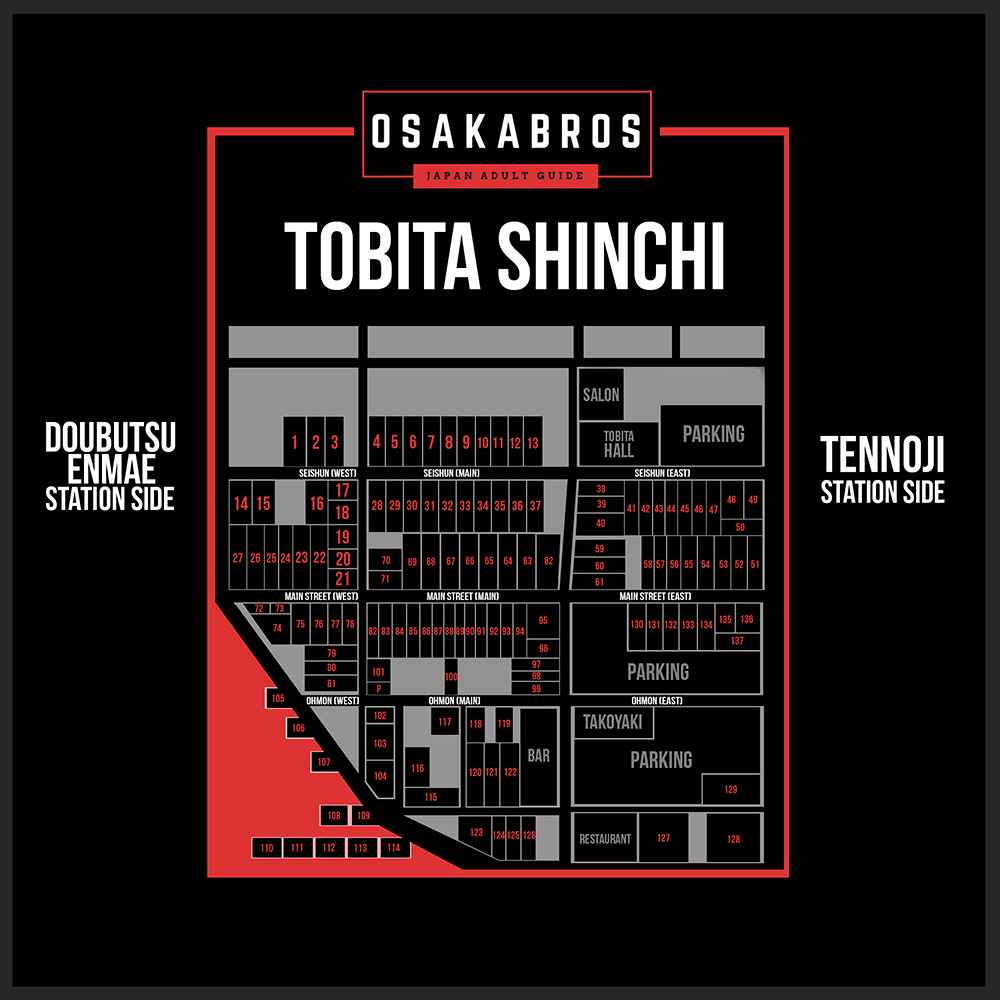 The Definite Guide to Tobita Shinchi Osaka for Foreigners Map1000